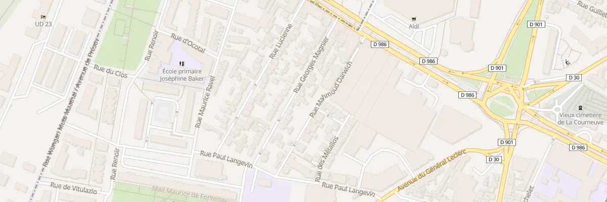 Plan du 31 Rue Georges Magnier à La Courneuve