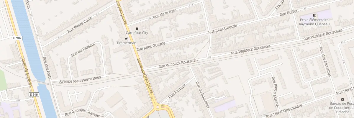 Plan du 13 Rue Waldeck Rousseau à Coudekerque-Branche