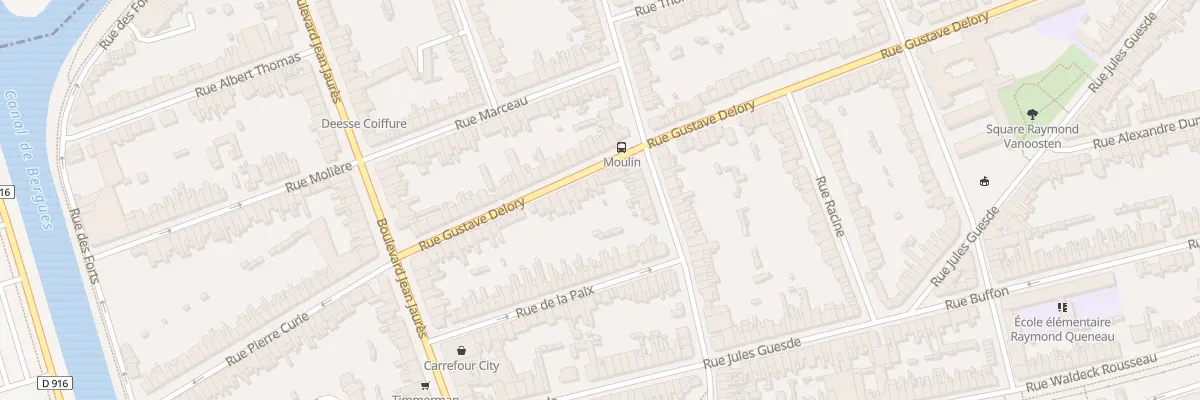 Plan du 50 Rue Gustave Delory à Coudekerque-Branche