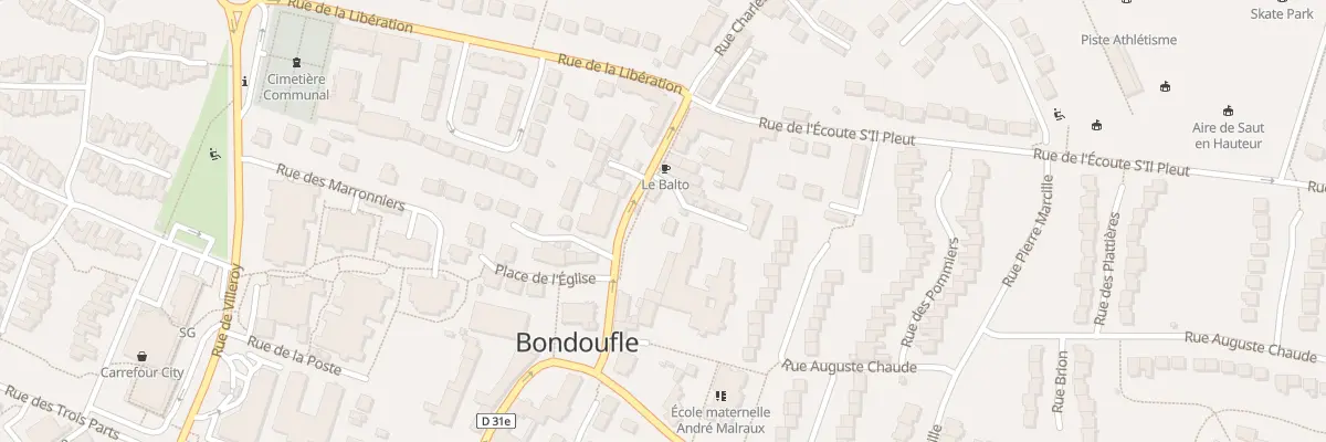 Plan du 35B Rue Charles de Gaulle à Bondoufle