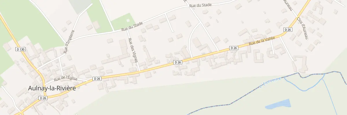 Plan du 23 Rue de la Vallée à Aulnay-la-Rivière