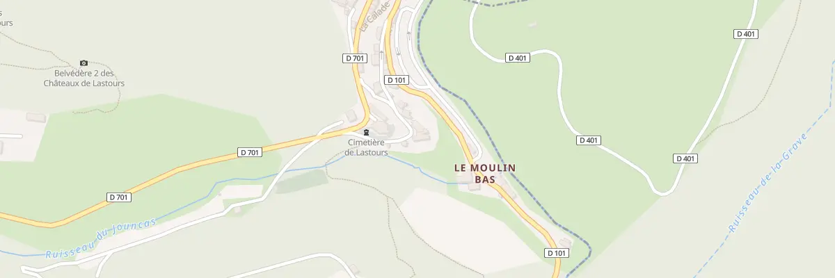 Plan du 34A Le Village à Lastours