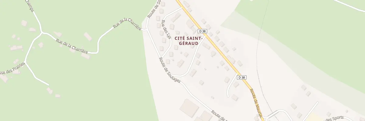 Plan du 5230 Cité Saint Géraud à Drugeac