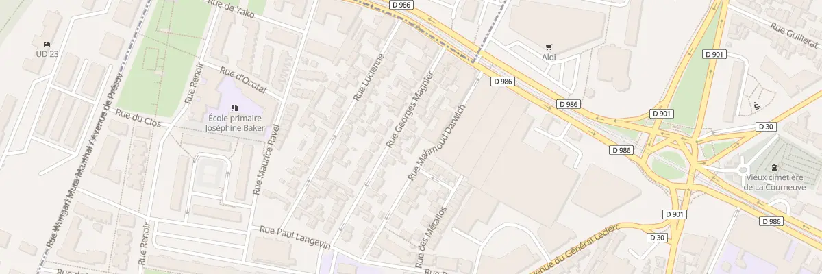 Plan du 23 Rue Georges Magnier à La Courneuve