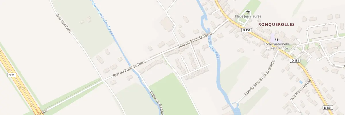 Plan du 169 Rue du Pont de Terre à Agnetz
