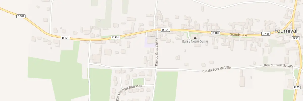 Plan du 4 Rue du Gros Chêne à Fournival