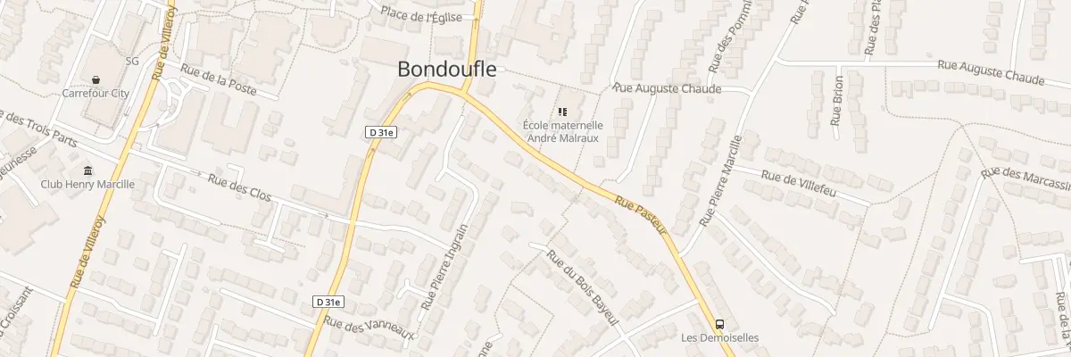Plan du 10 Rue Pasteur à Bondoufle