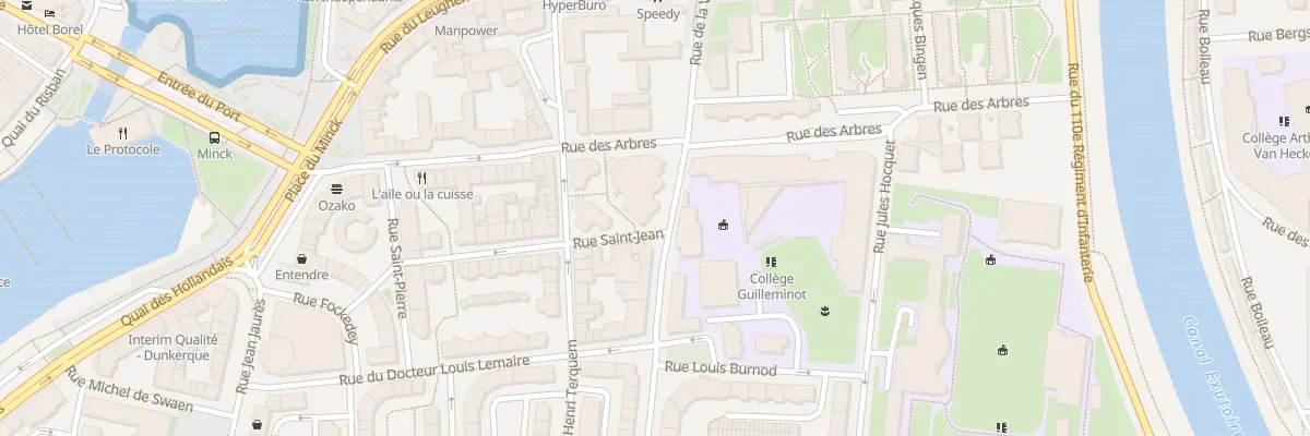 Plan du 50 Rue Henri Terquem à Dunkerque
