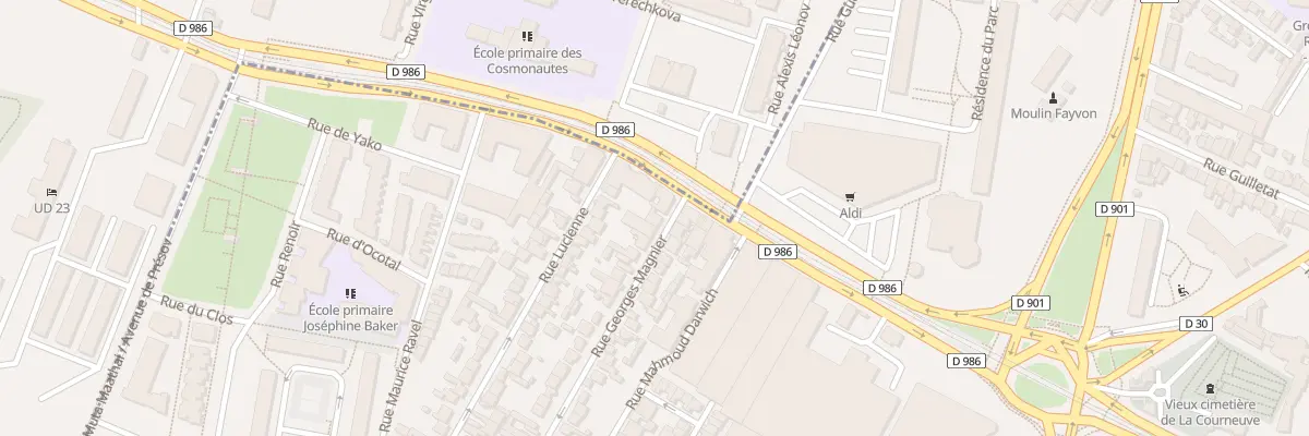 Plan du 2B Rue Georges Magnier à La Courneuve
