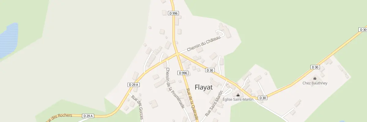 Plan du 6 Rue de la Quérade à Flayat