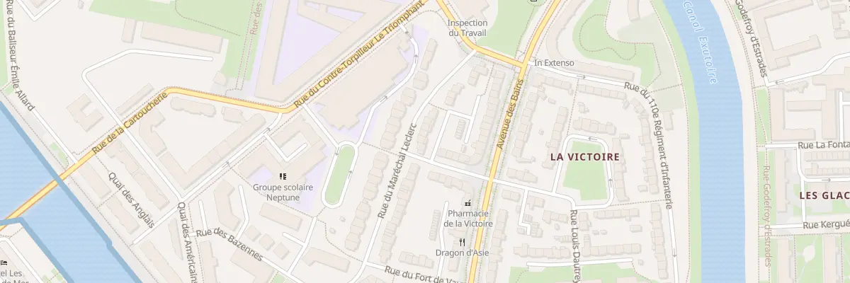 Plan du 28 Rue du Maréchal Leclerc à Dunkerque