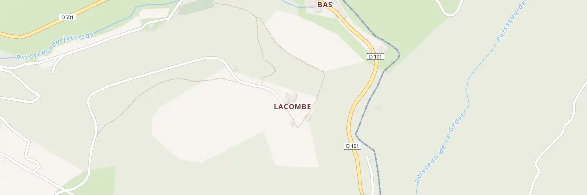Plan du 3 Ham de la Combe à Lastours