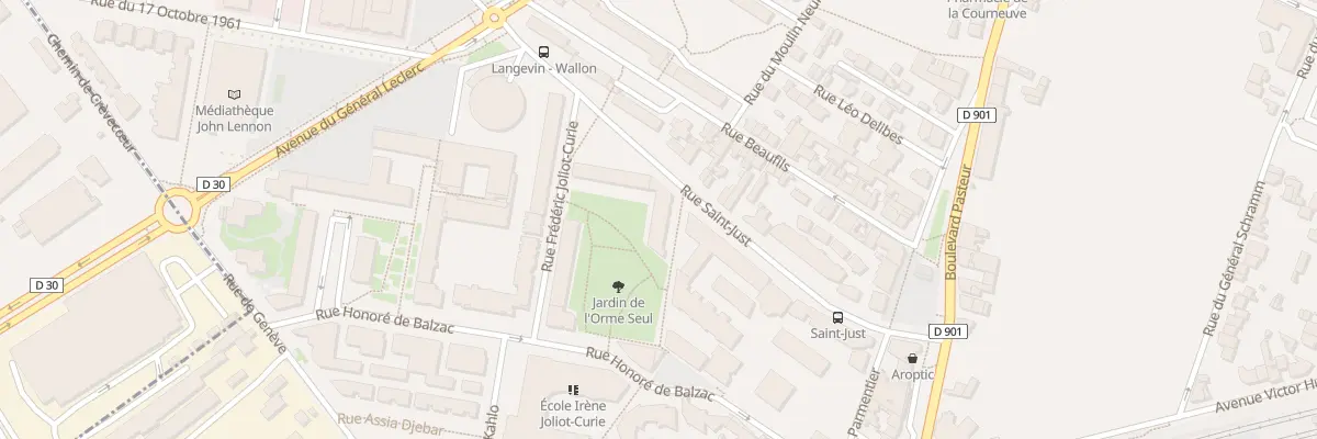 Plan du 25 Rue Saint-Just à La Courneuve