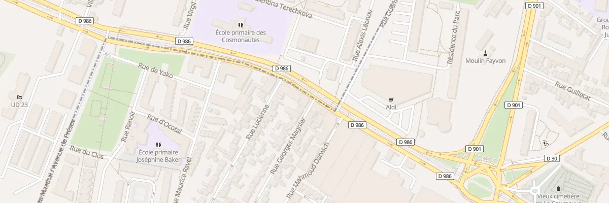 Plan du 2 Rue Georges Magnier à La Courneuve