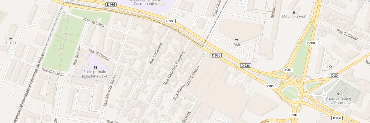 Plan du 9 Rue Georges Magnier à La Courneuve
