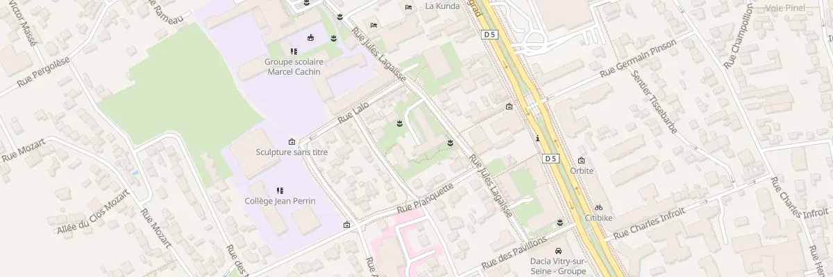 Plan du 43 Rue Jules Lagaisse à Vitry-sur-Seine