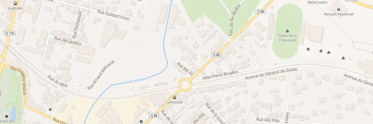 Plan du 4 Rue Bel-Air à Mazamet