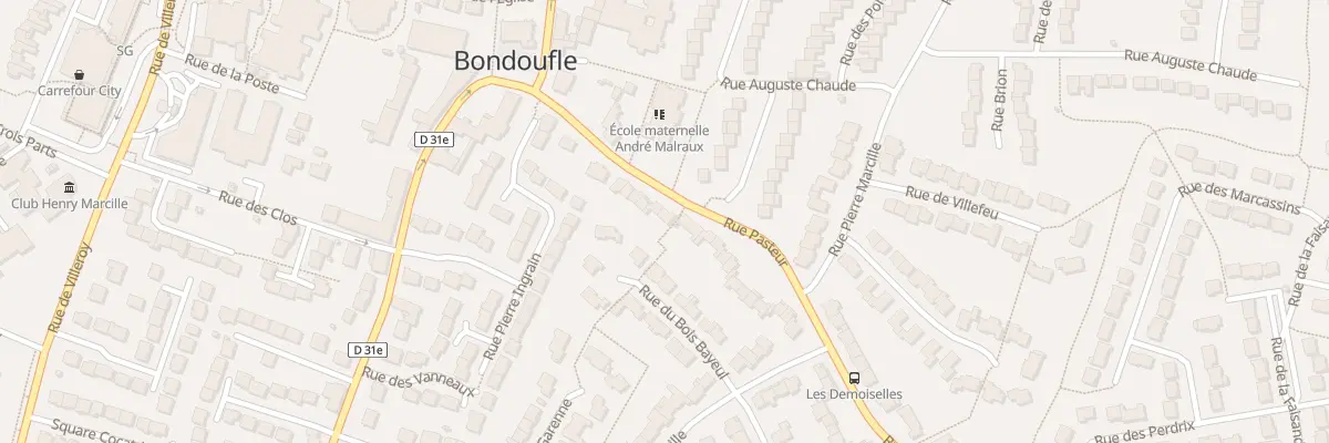Plan du 18 Rue Pasteur à Bondoufle