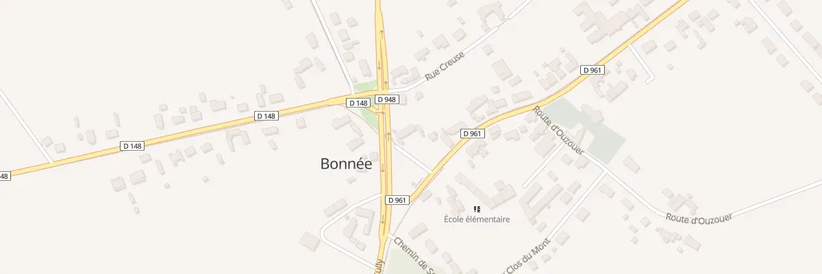 Plan du 2 Rte de St Benoit à Bonnée