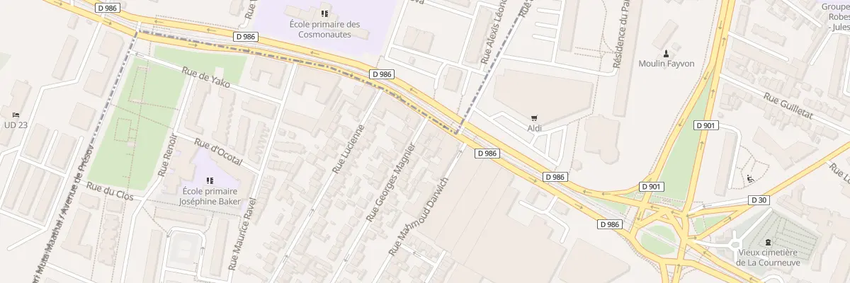 Plan du 3 Rue Georges Magnier à La Courneuve