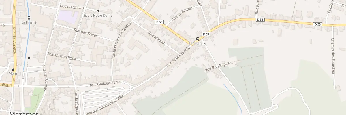 Plan du 29 Rue de la Vitarelle à Mazamet