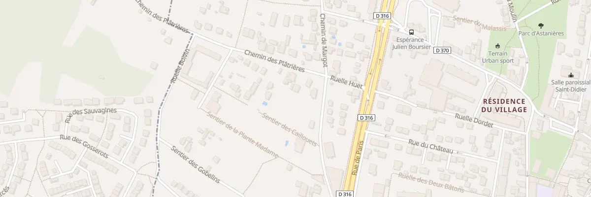 Plan du 3 Che des Platrieres à Villiers-le-Bel