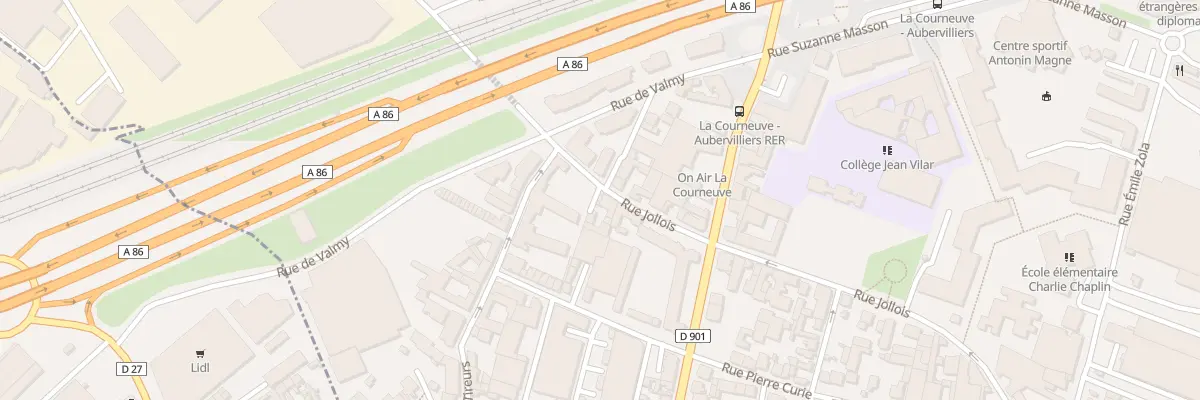 Plan du 6 Rue Jollois à La Courneuve