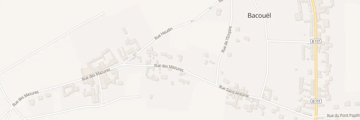Plan du 2T Rue des Mazures à Bacouël