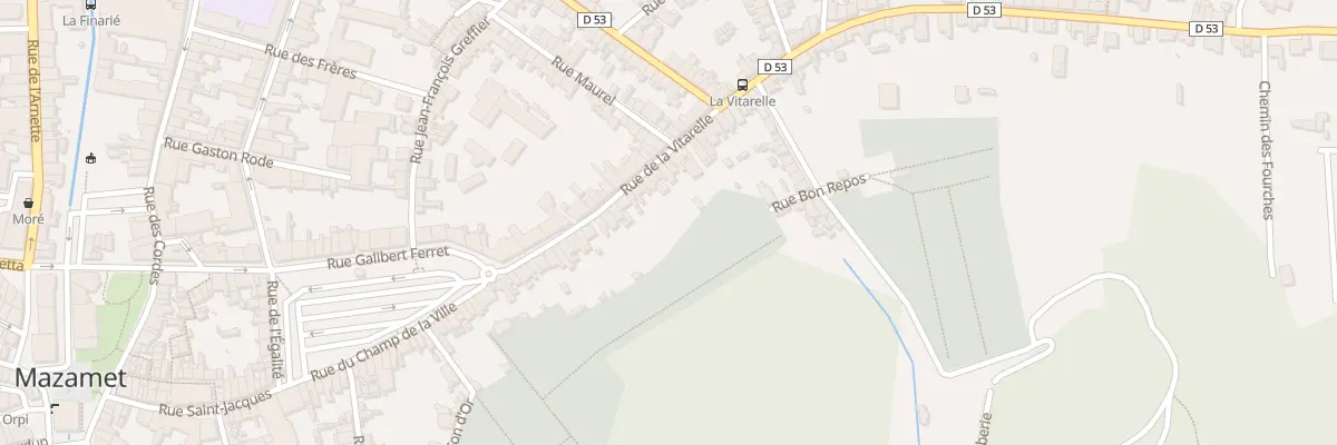 Plan du 38B Rue de la Vitarelle à Mazamet