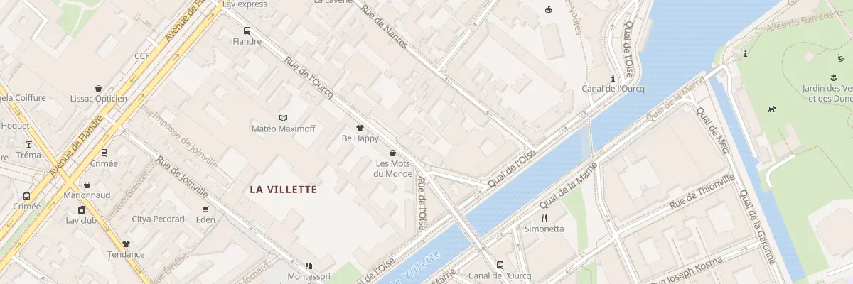 Plan du 28 Rue de l’Ourcq à Paris 19e Arrondissement