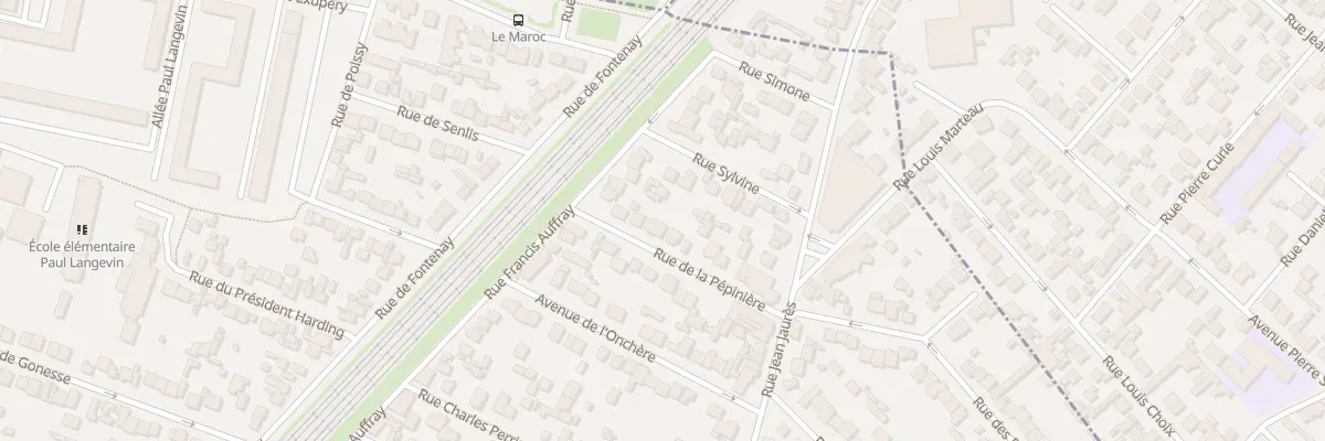 Plan du 20 Rue de la Pépinière à Stains