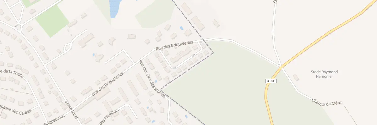 Plan du 38 Rue des Briqueteries à Précy-sur-Oise