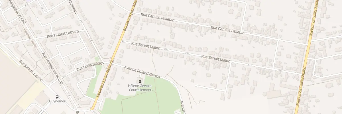 Plan du 59 Rue Benoît Malon à Bourges