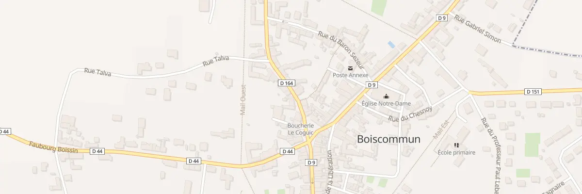 Plan du 3 Rue du Commandant Rolland à Boiscommun