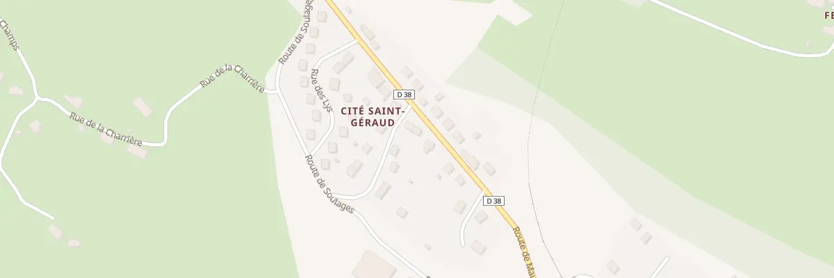 Plan du 5222 Cité Saint Géraud à Drugeac
