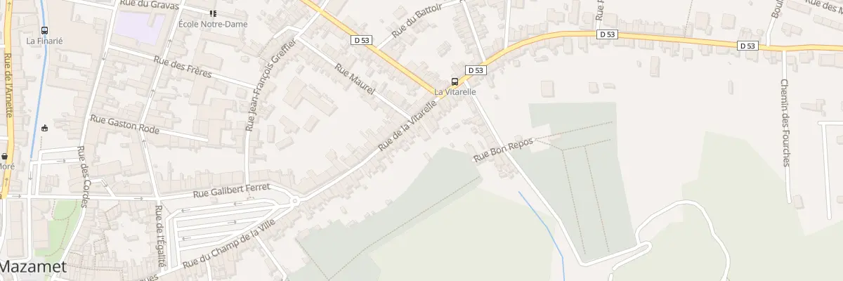 Plan du 48 Rue de la Vitarelle à Mazamet