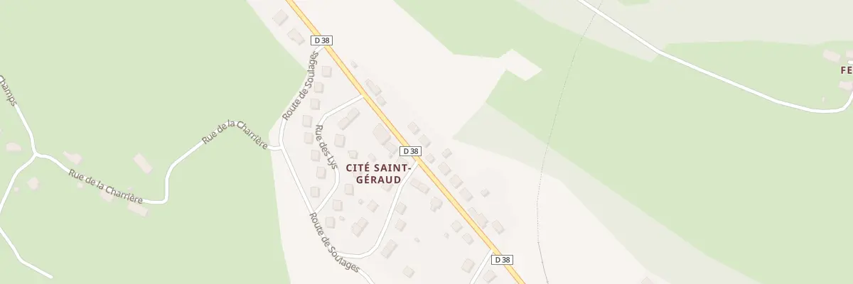 Plan du 5216 Cité Saint Géraud à Drugeac