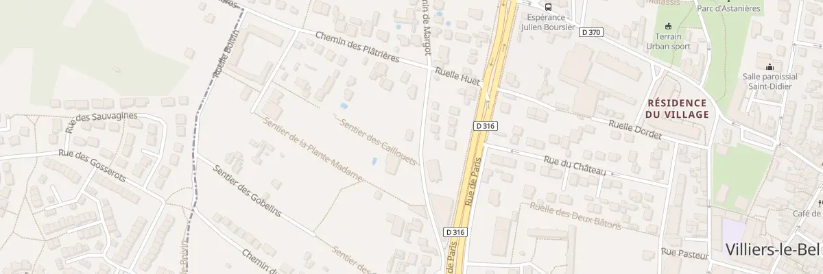 Plan du 11 Av Marie Laurent à Villiers-le-Bel