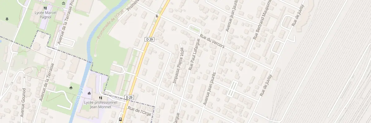 Plan du 25 Rue Paul Lafargue à Athis-Mons