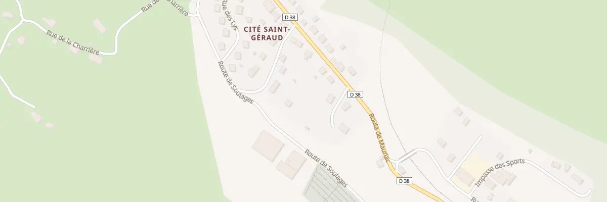 Plan du 5234 Cité Saint Géraud à Drugeac