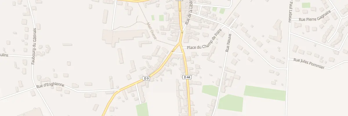 Plan du 1 Fg d’Orléans à Boiscommun