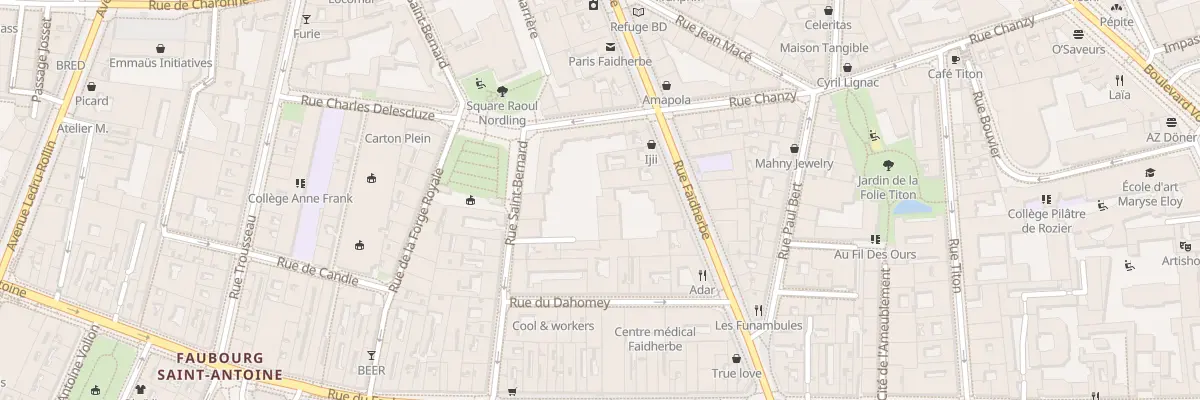 Plan du 17 Rue Faidherbe à Paris 11e Arrondissement