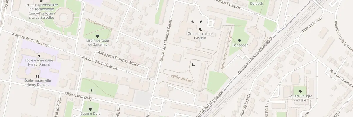 Plan du 2 Bd Maurice Ravel à Sarcelles