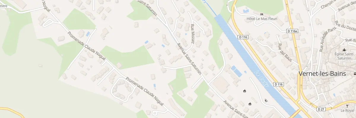 Plan du 12 Av de Saint Saturnin à Vernet-les-Bains