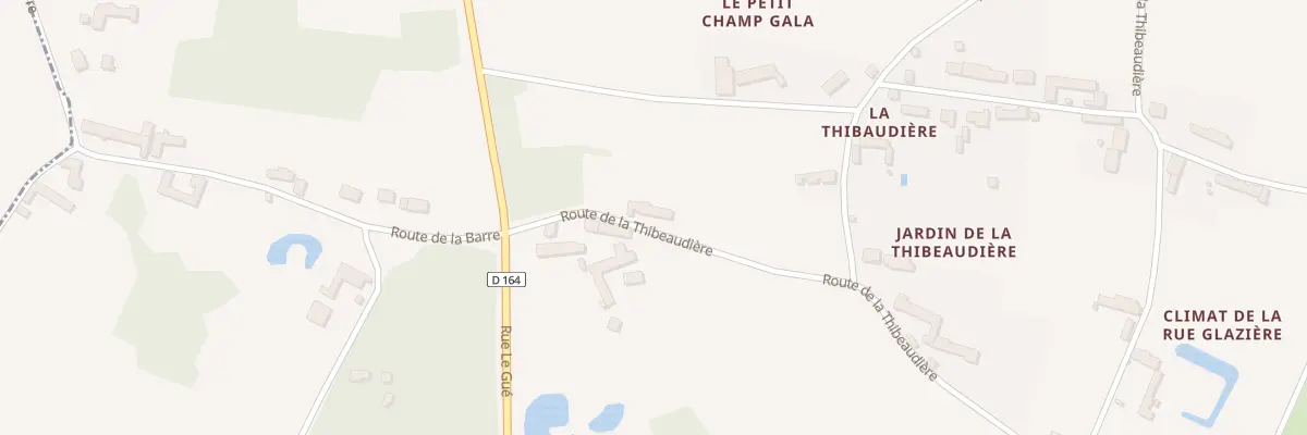 Plan du 12 Rte de la Thibeaudiere à Montbarrois