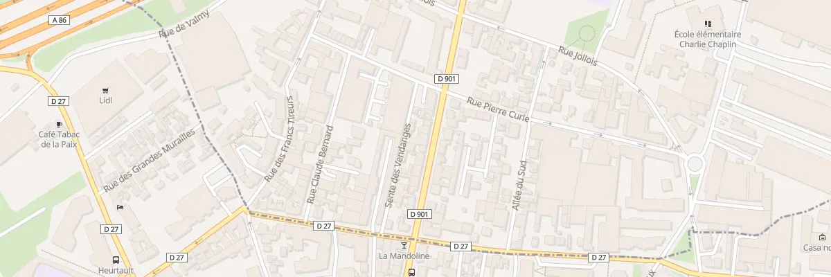 Plan du 17 Bd Pasteur à La Courneuve