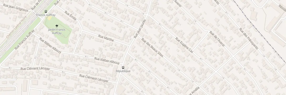 Plan du 8 Rue des Beaux Sites à Stains