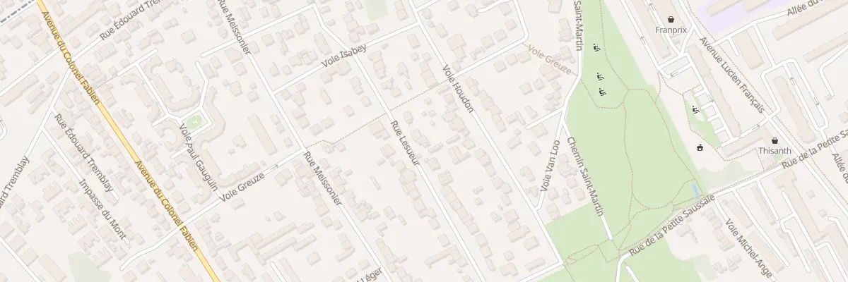 Plan du 54 Rue Lesueur à Vitry-sur-Seine