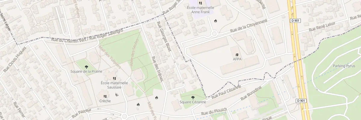 Plan du 13 Rue Georges Bizet à Saint-Denis