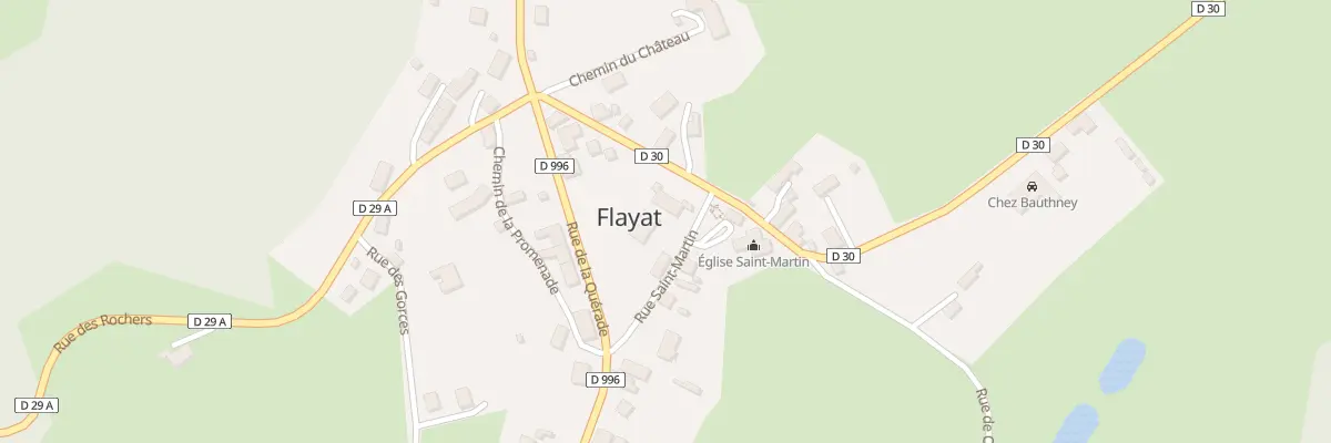 Plan du 5007 Le Bourg à Flayat